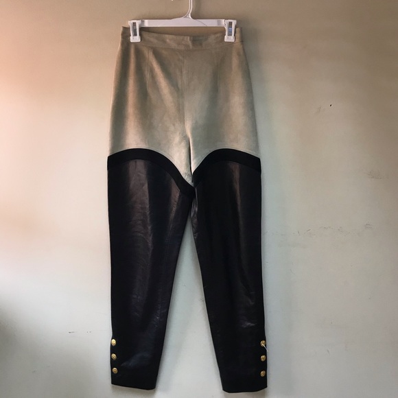 hermes leather pants